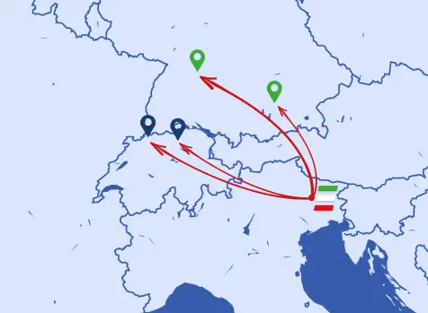 Servizio premium di consegna groupage in 24h